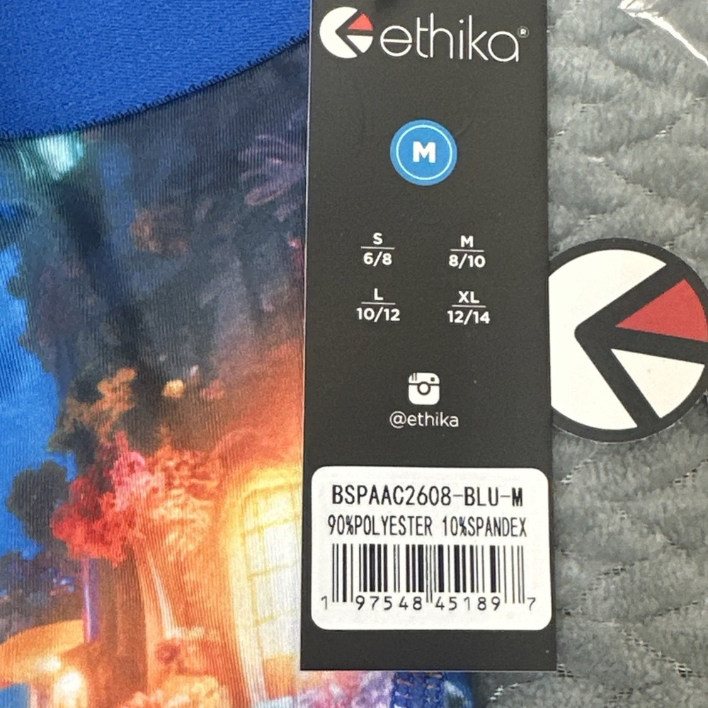 Ethika Boys M 8-10 Medium Colorful Underwear Kids Knit Fitted Youth Boxers New - Picture 5 of 8